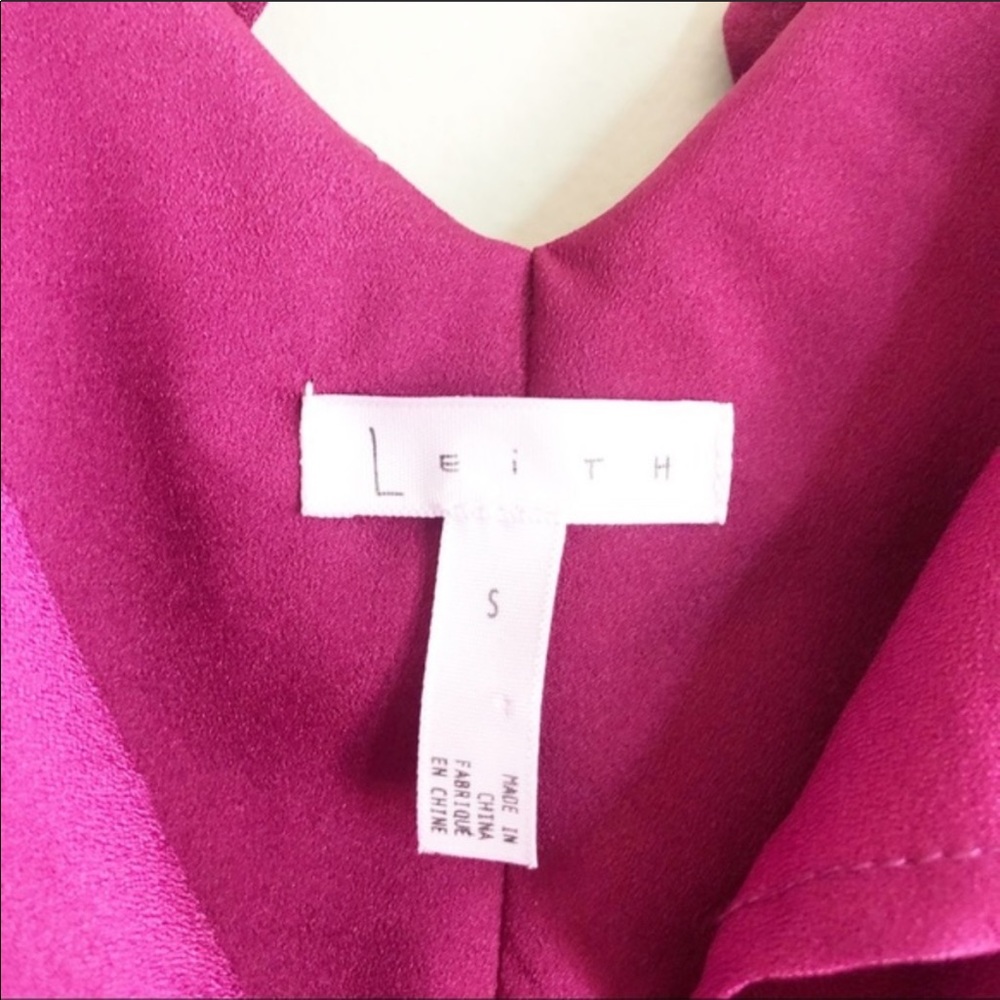 Leith Magenta Ruffle Maxi Dress - Picture 3 of 3